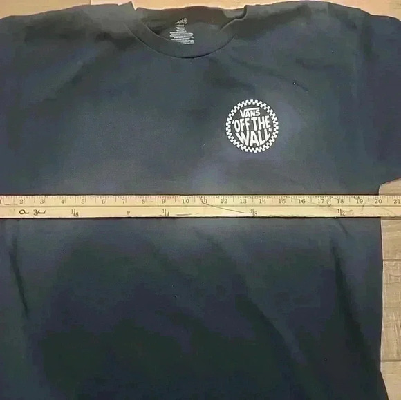 Vans Men’s Off The Wall Tshirt Large Navy Blue - Picture 5 of 6
